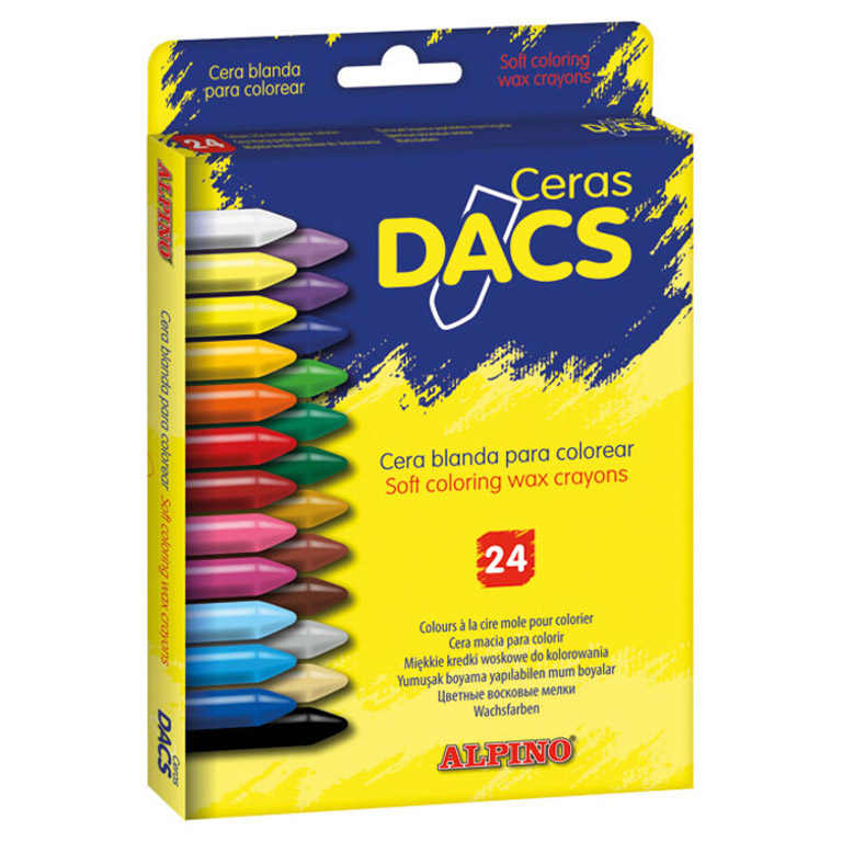 CERAS BLANDAS DACS 24 COLORES
