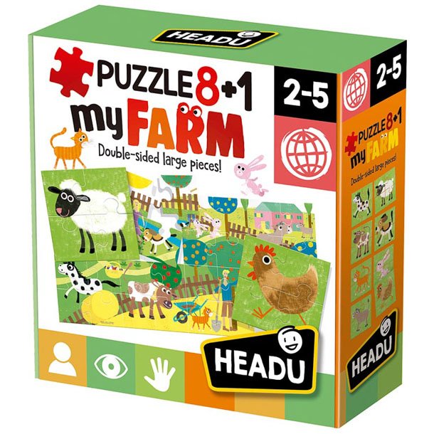 JUEGO EDUCATIVO HEADU FIRST PUZZLE FARM